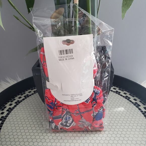 Ana Beauty New York Red Navy Blue Hair Turban Cap Size OSFM - Picture 2 of 3